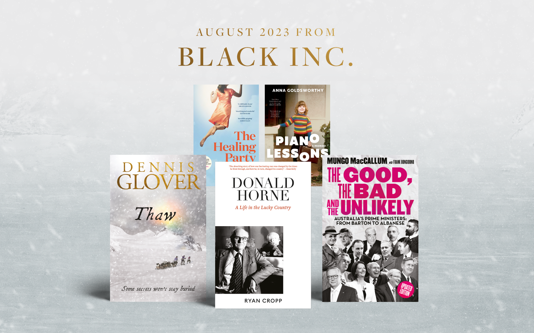 August 2023 new releases from Black Inc.