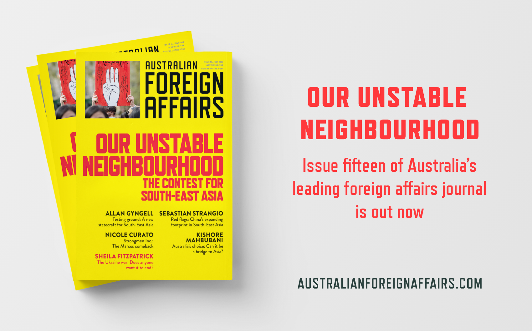 AFA15: Our Unstable Neighbourhood is out now