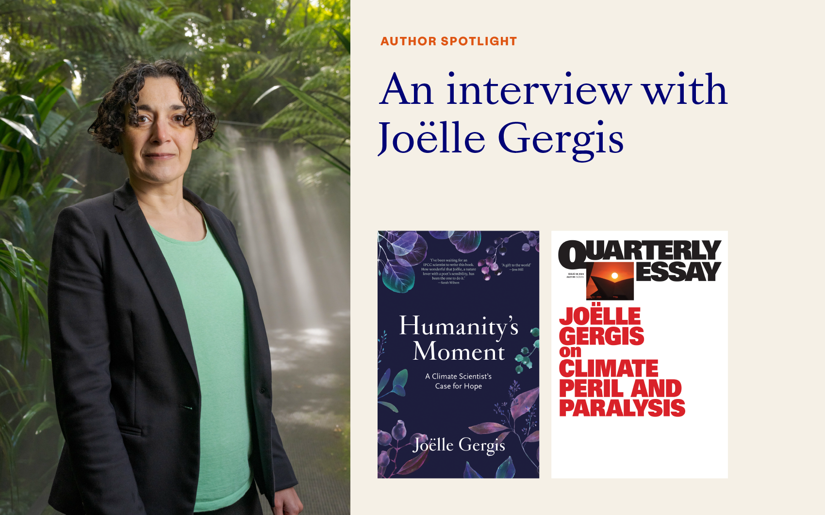Author Spotlight on Joëlle Gergis