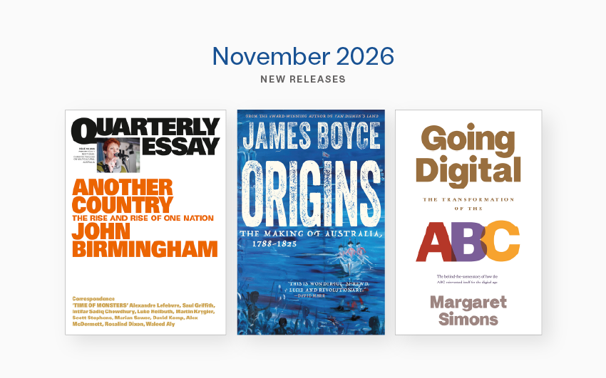 November 2026 new releases from Black Inc.