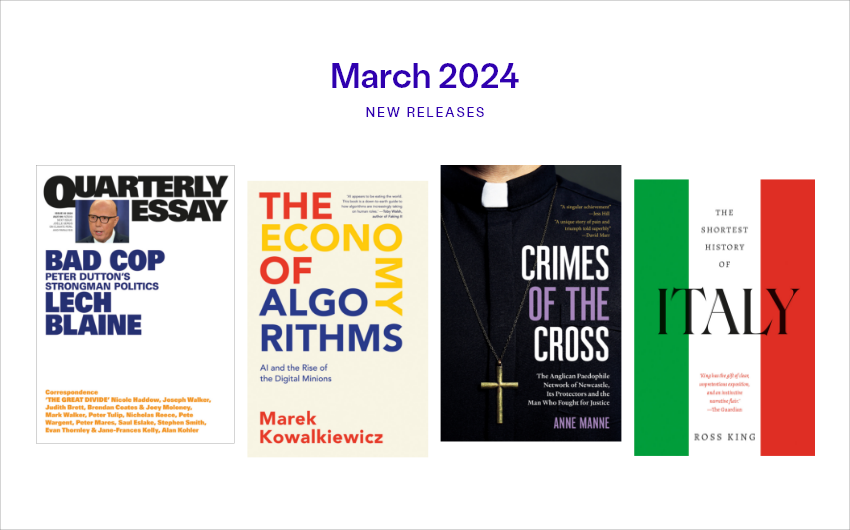 March 2024 new releases from Black Inc. March 2024 new releases from Black Inc.