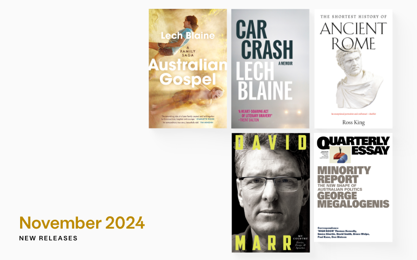 November 2024 new releases from Black Inc. November 2024 new releases from Black Inc.