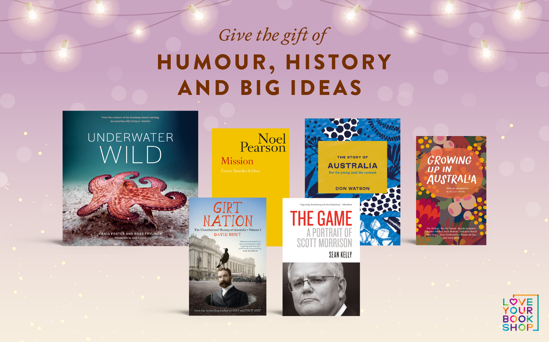 Gift the gift of humour, history and big ideas this holiday season. 