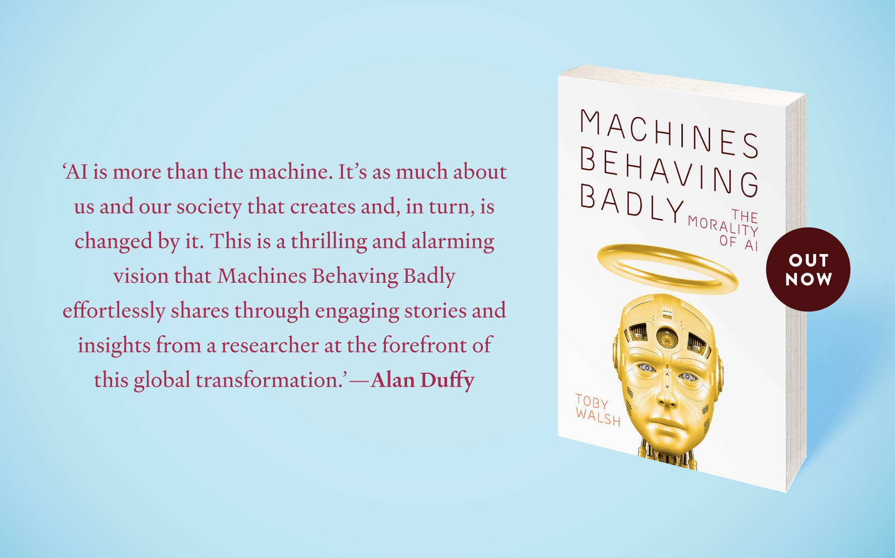 Out now: Machines Behaving Badly Out now: Machines Behaving Badly