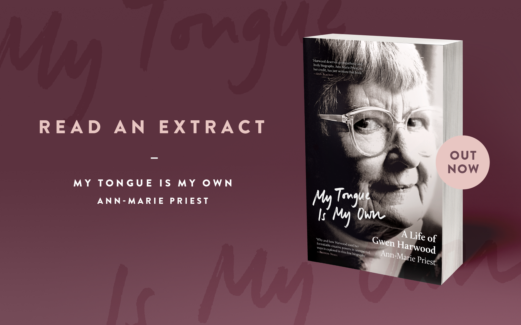 Read an extract: My Tongue Is My Own Read an extract: My Tongue Is My Own