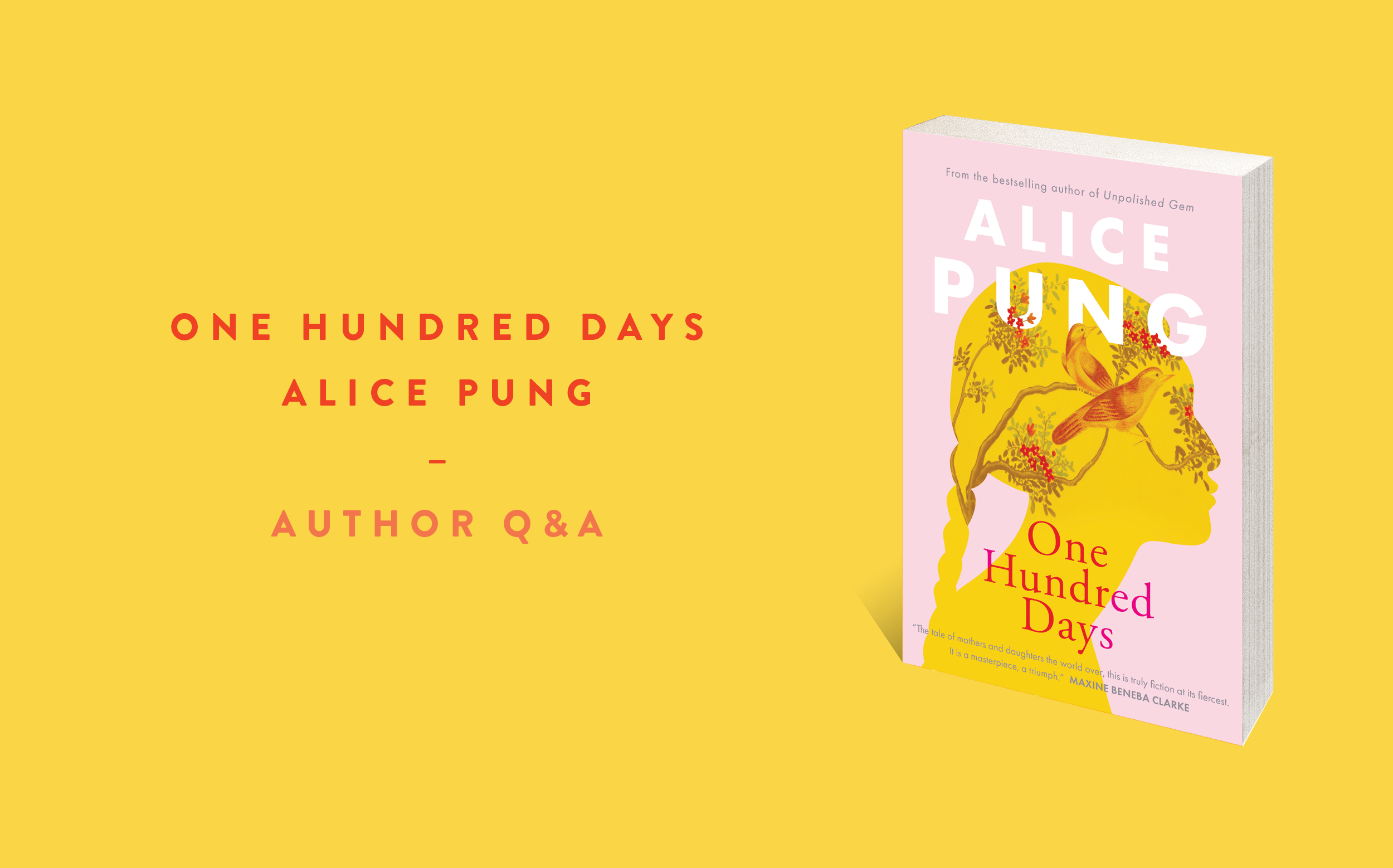 Author Q&A: Alice Pung on One Hundred Days Author Q&A: Alice Pung on One Hundred Days