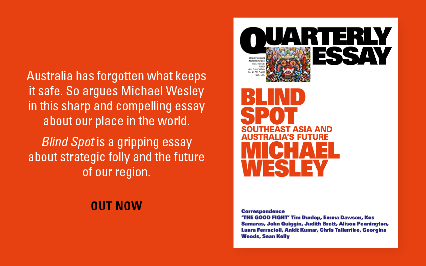 Out Now: Blind Spot by Michael Wesley Out Now: Blind Spot by Michael Wesley