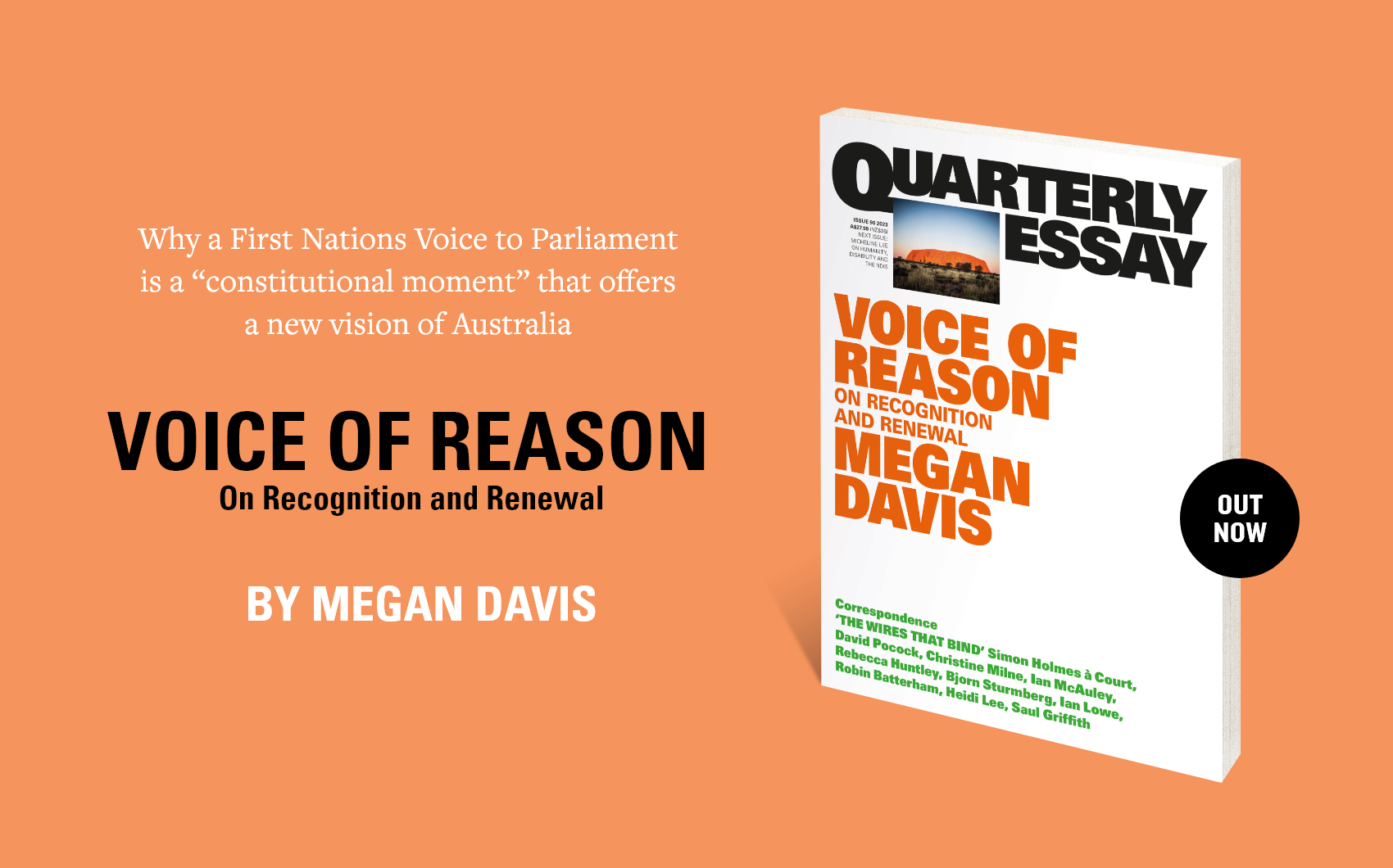 QE90: Voice of Reason by Megan Davis is out now