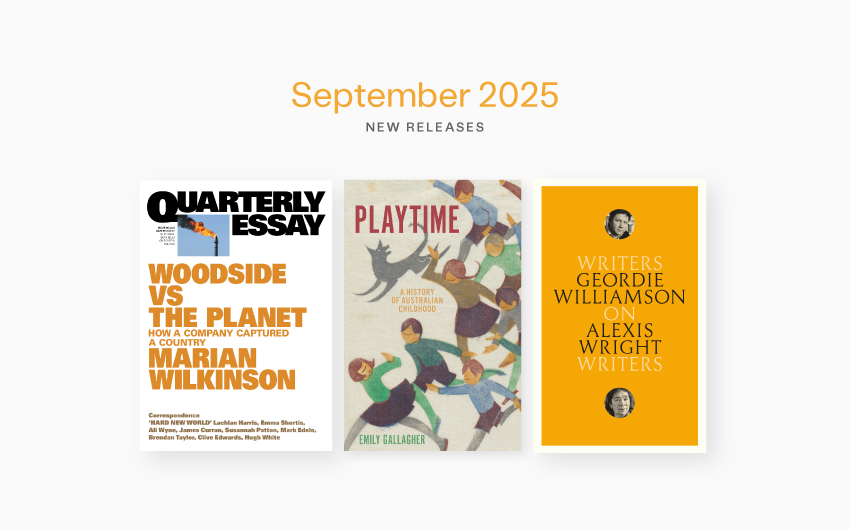 September 2025 new releases from Black Inc.