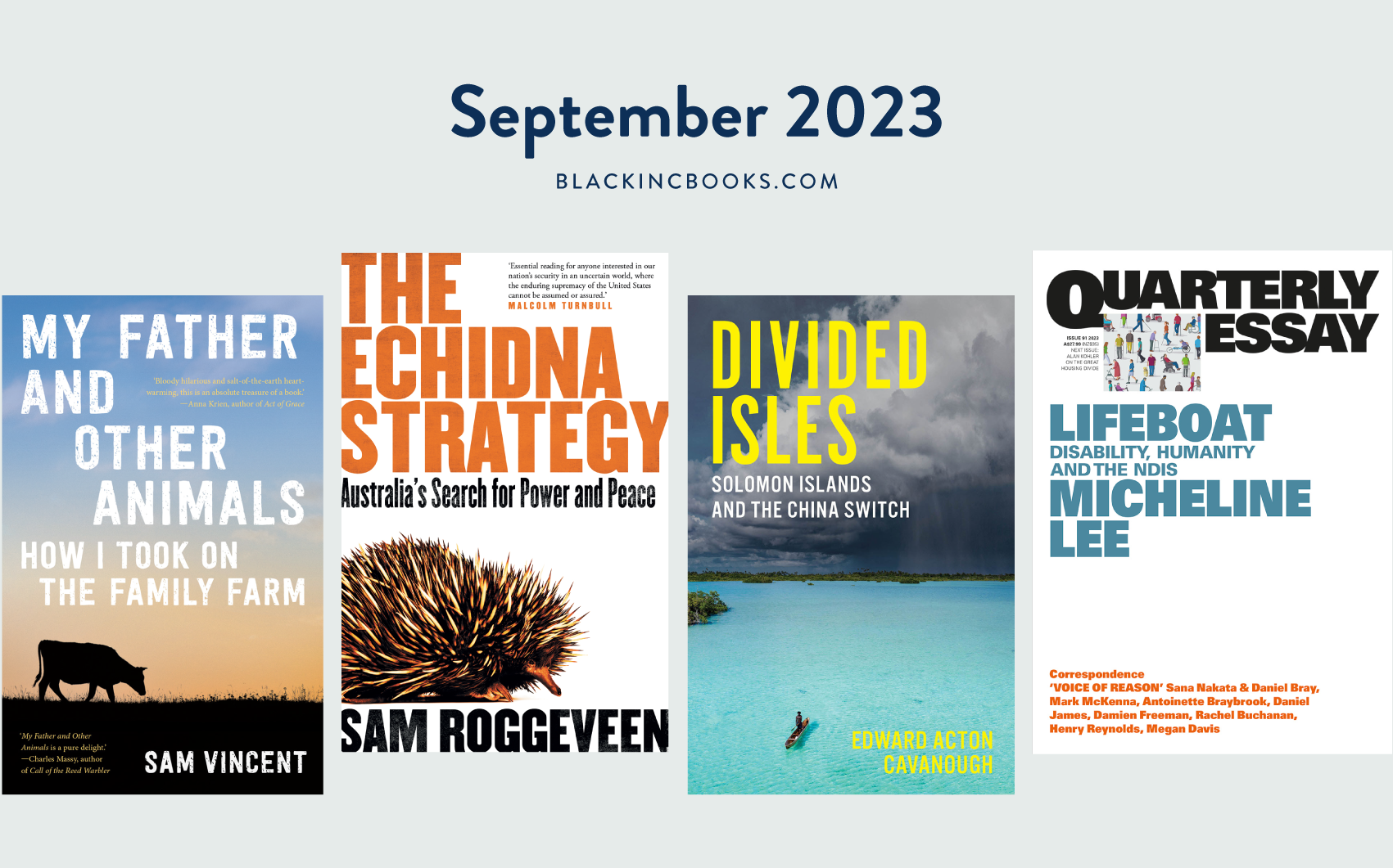 September 2023 new releases from Black Inc.