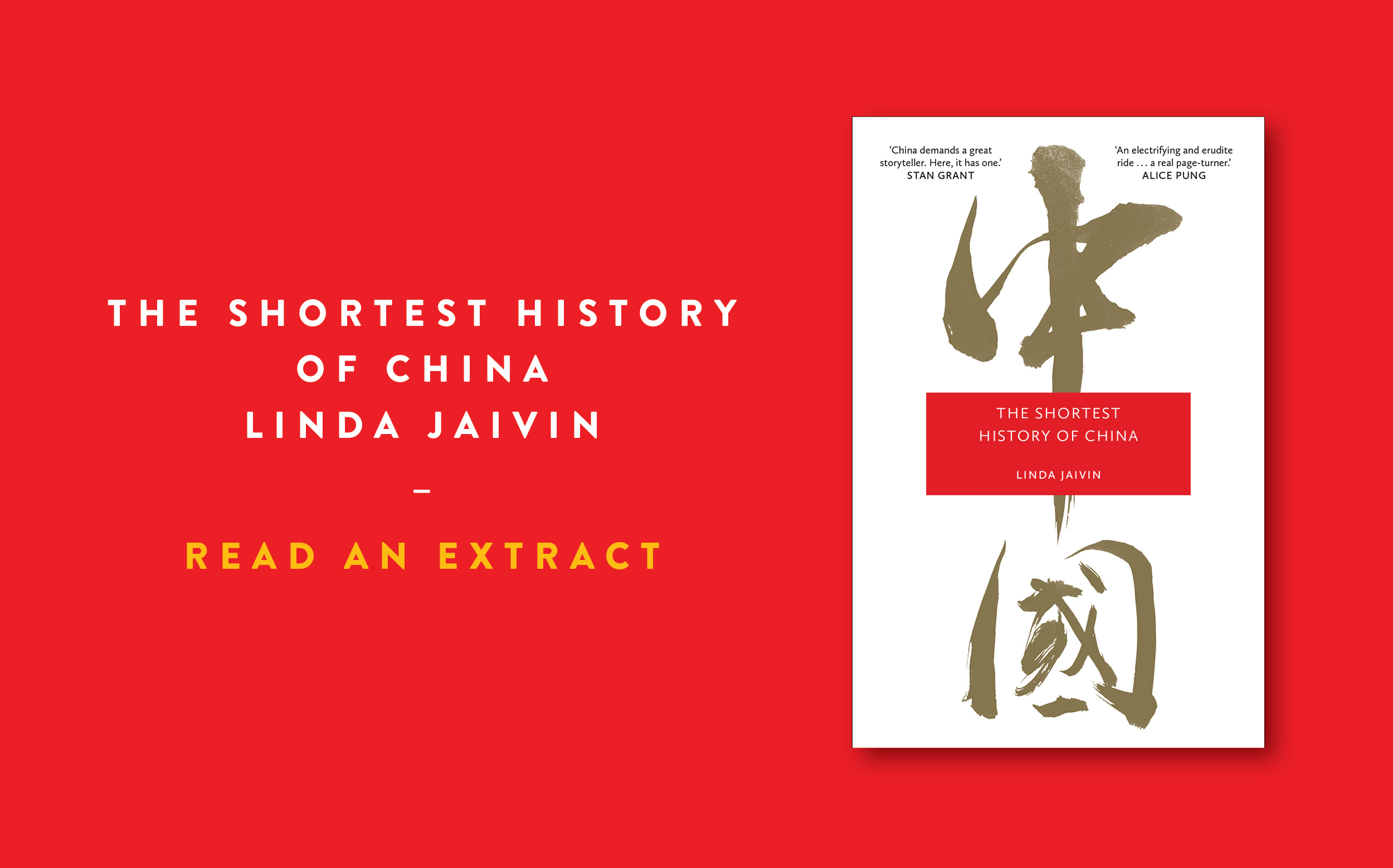 Read an extract: The Shortest History of China