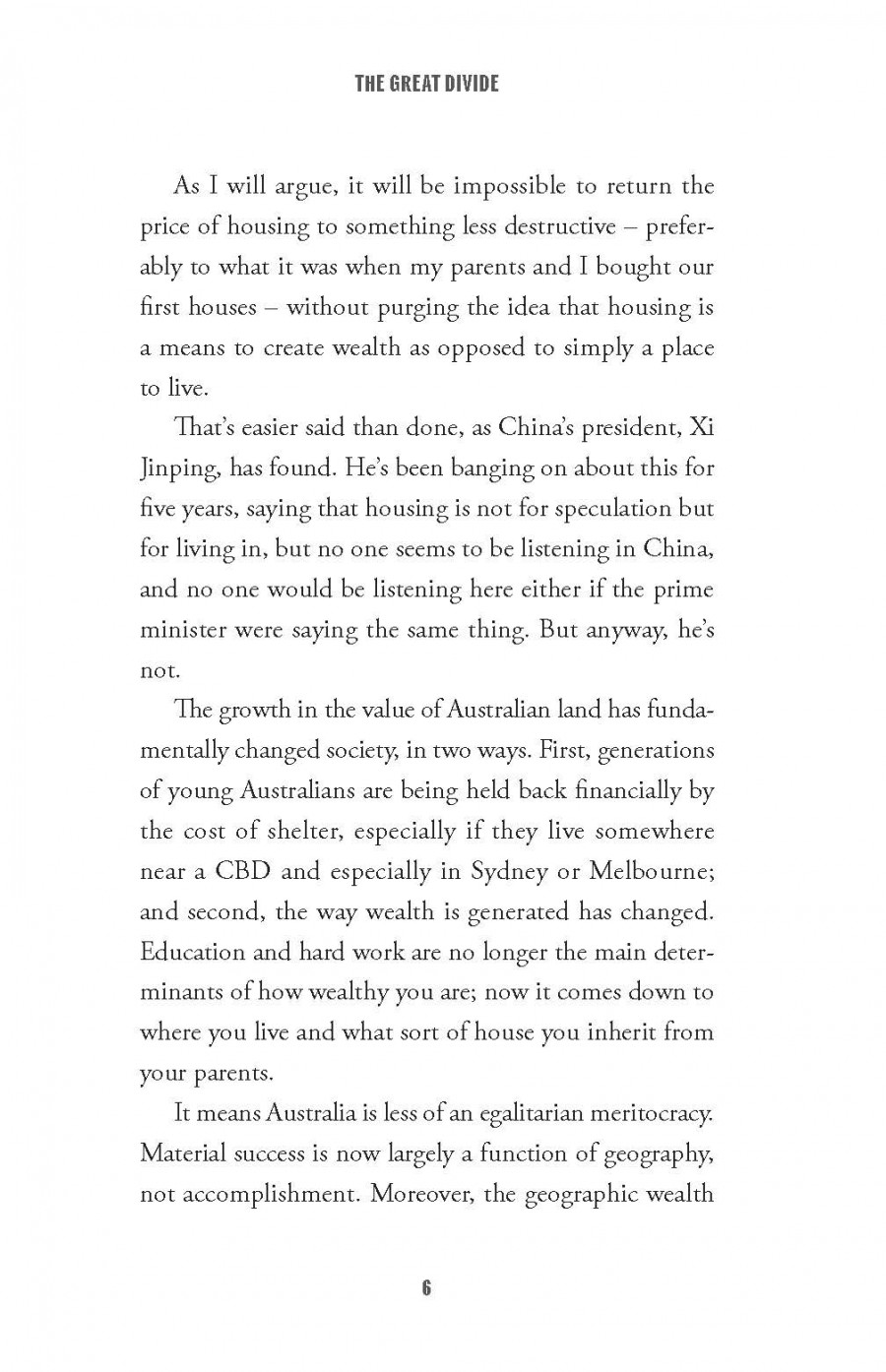 The Great Divide