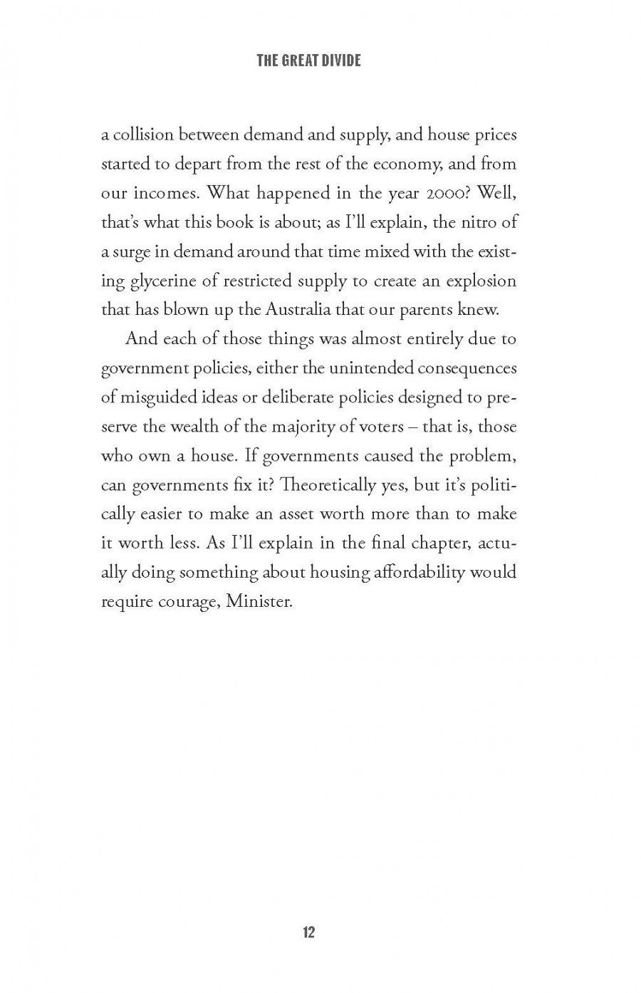 The Great Divide