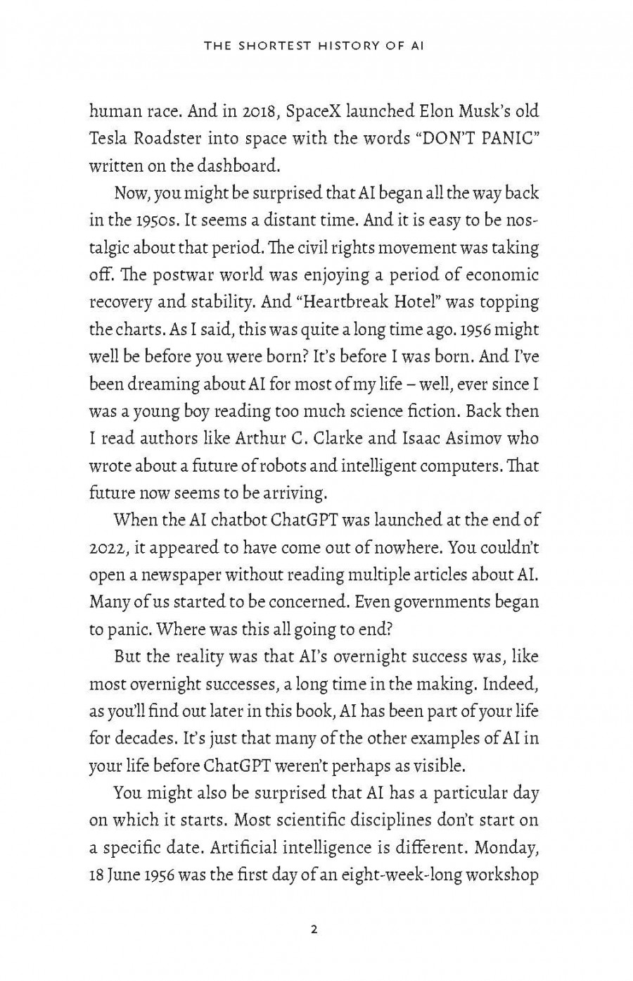 The Shortest History of AI