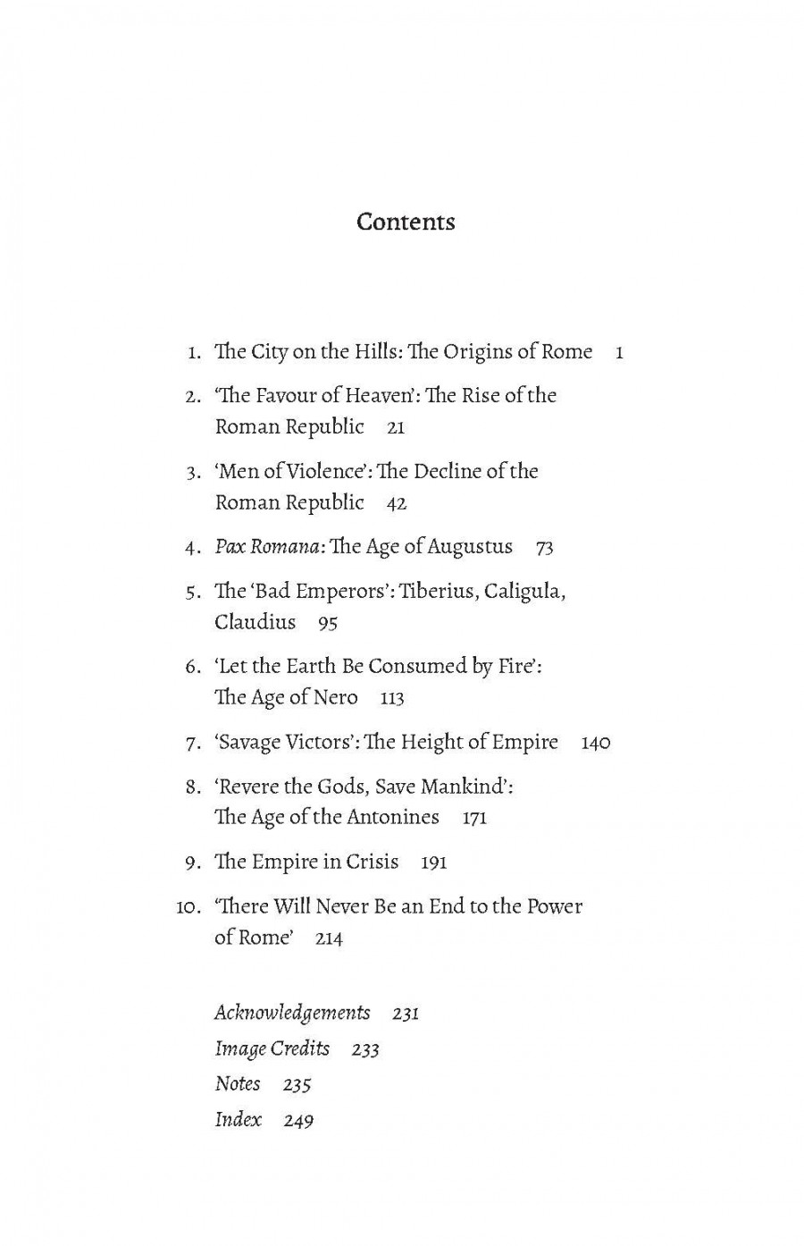 The Shortest History of Ancient Rome