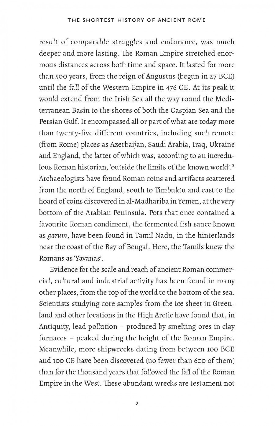 The Shortest History of Ancient Rome