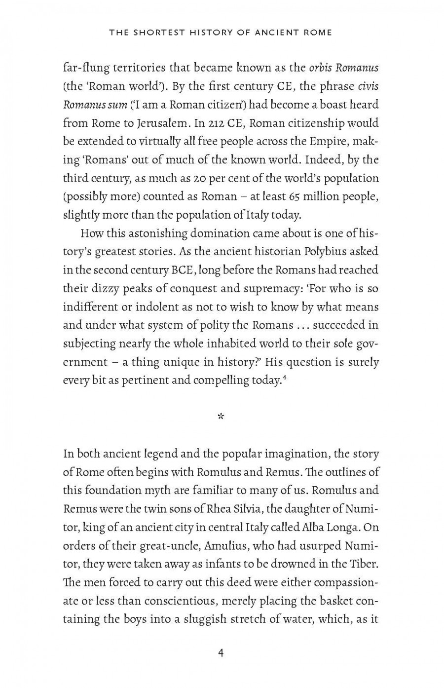 The Shortest History of Ancient Rome