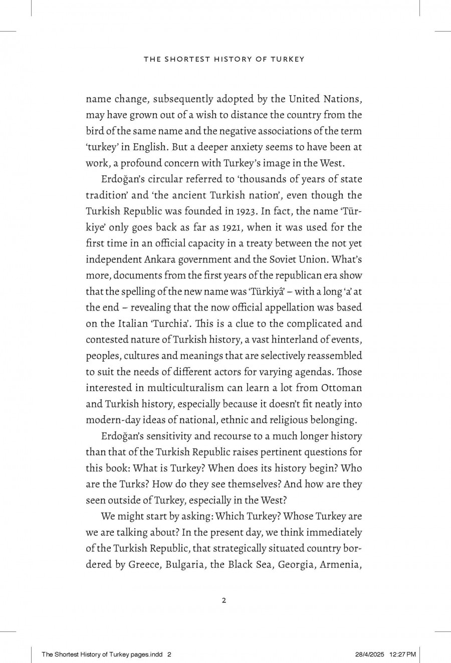 The Shortest History of Turkey