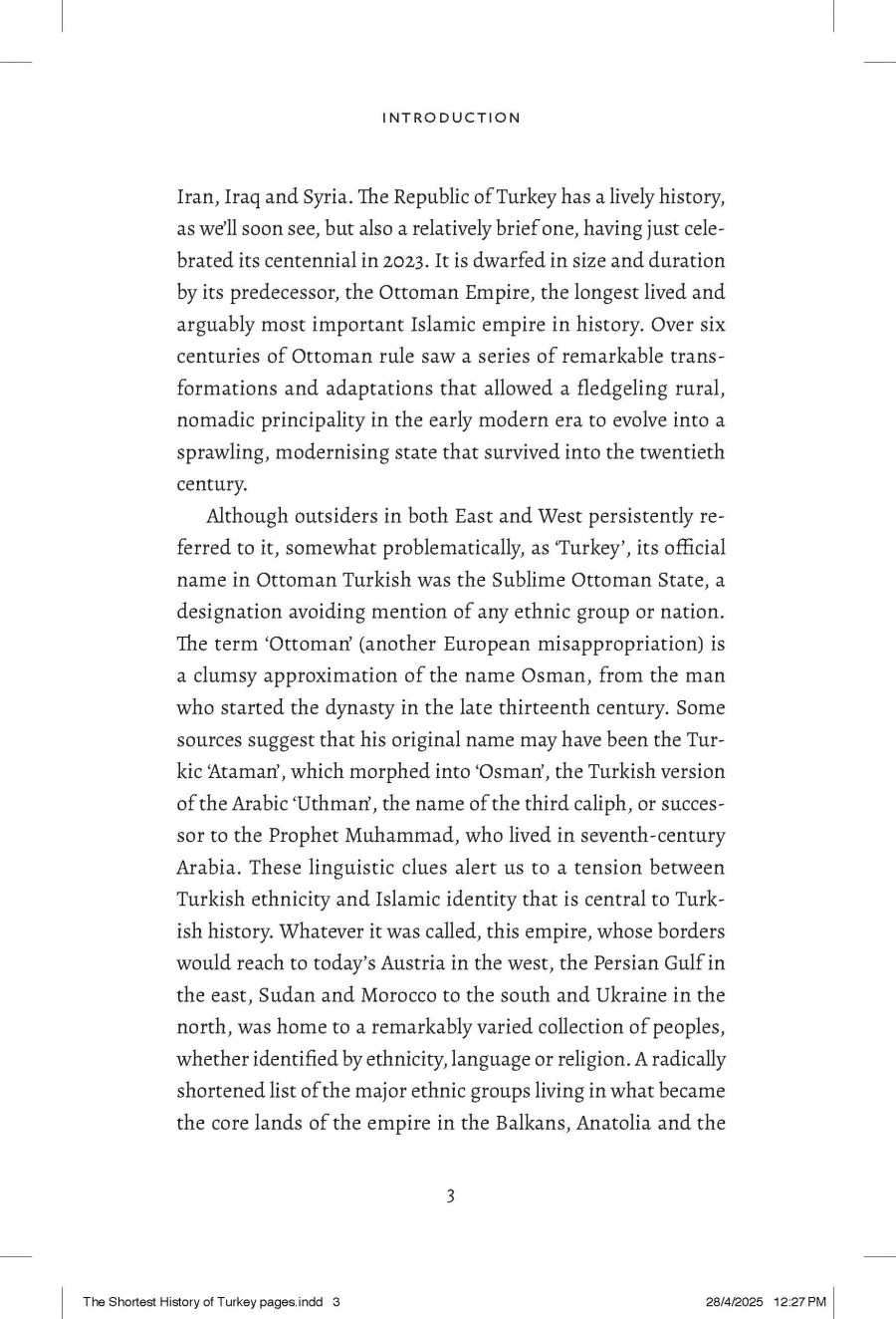 The Shortest History of Turkey
