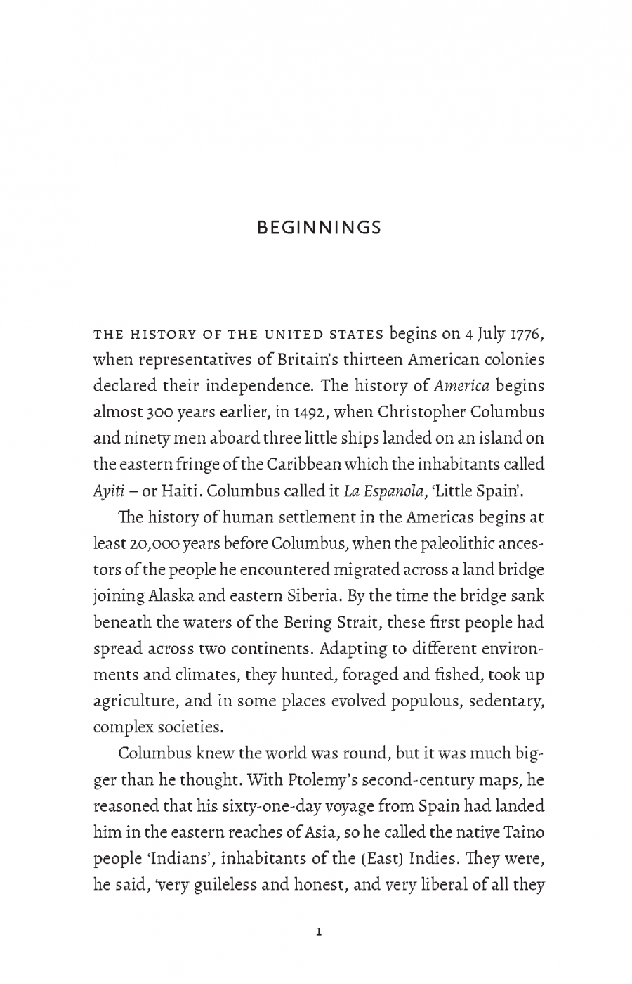 The Shortest History of the United States of America