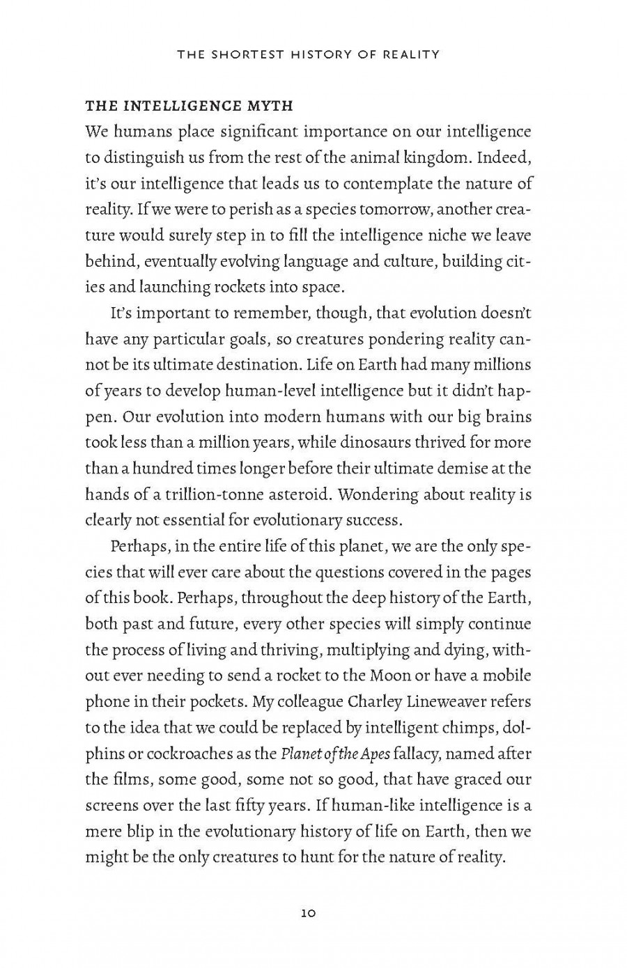 The Shortest History of Reality The Shortest History of Reality