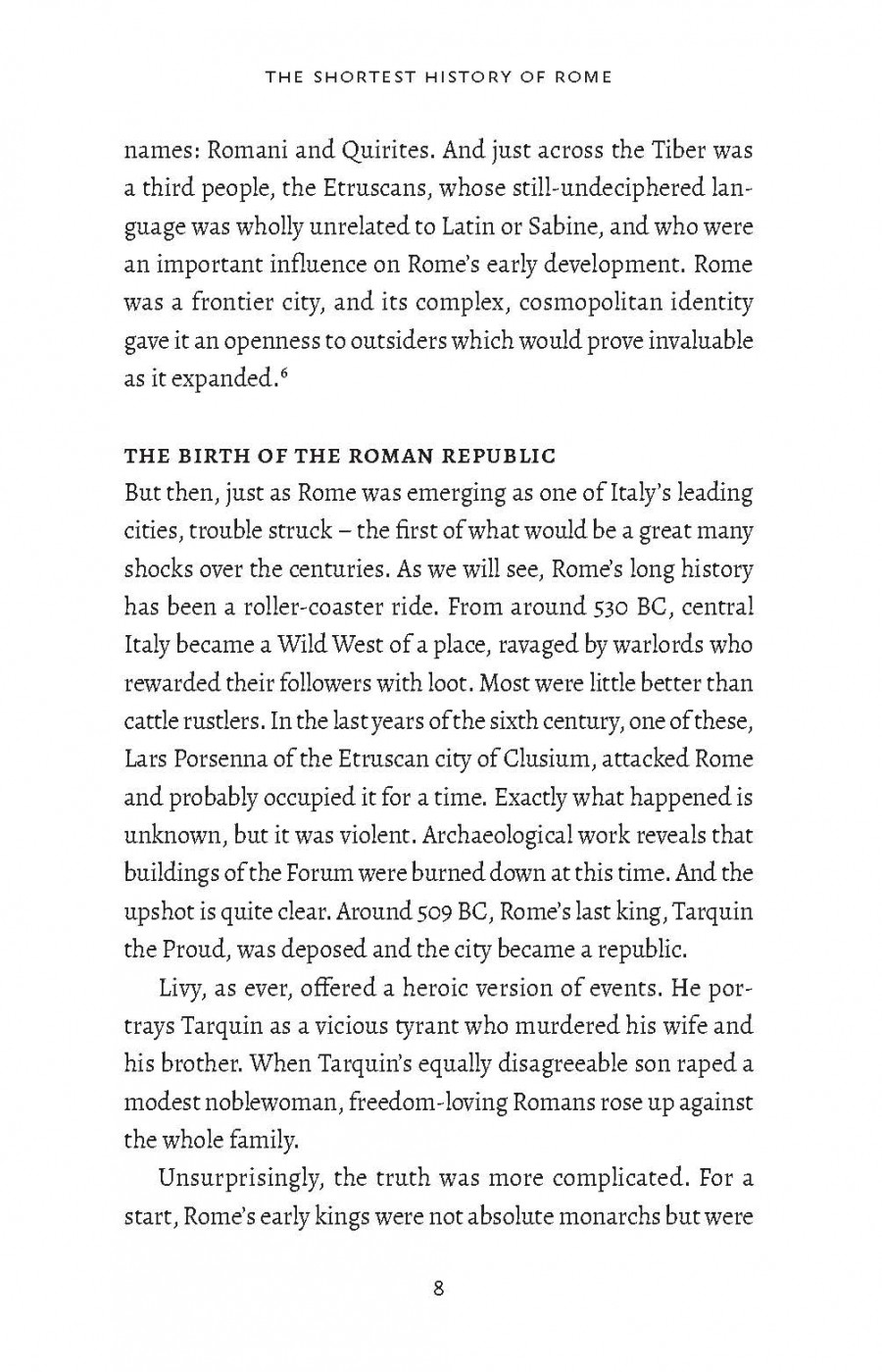The Shortest History of Rome