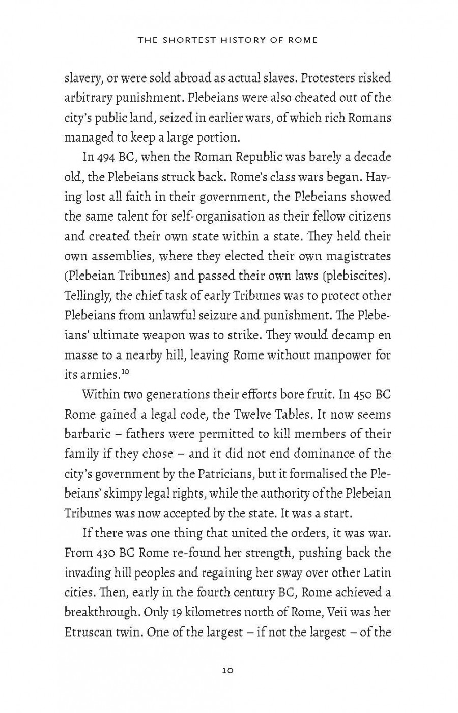 The Shortest History of Rome