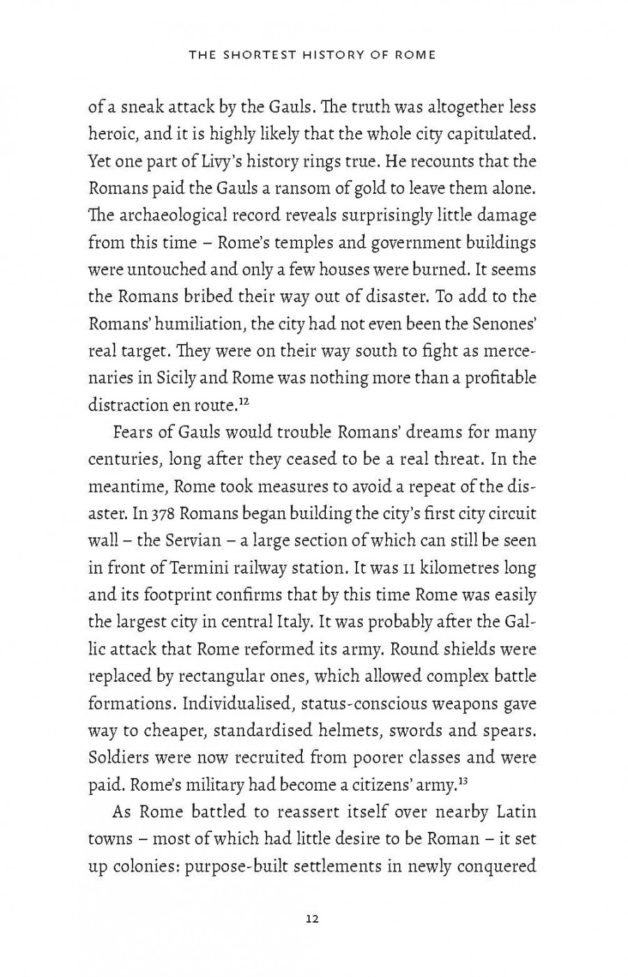 The Shortest History of Rome