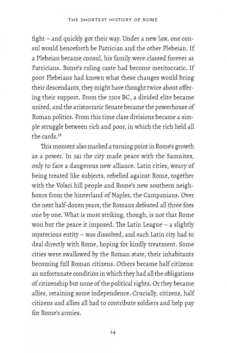 The Shortest History of Rome