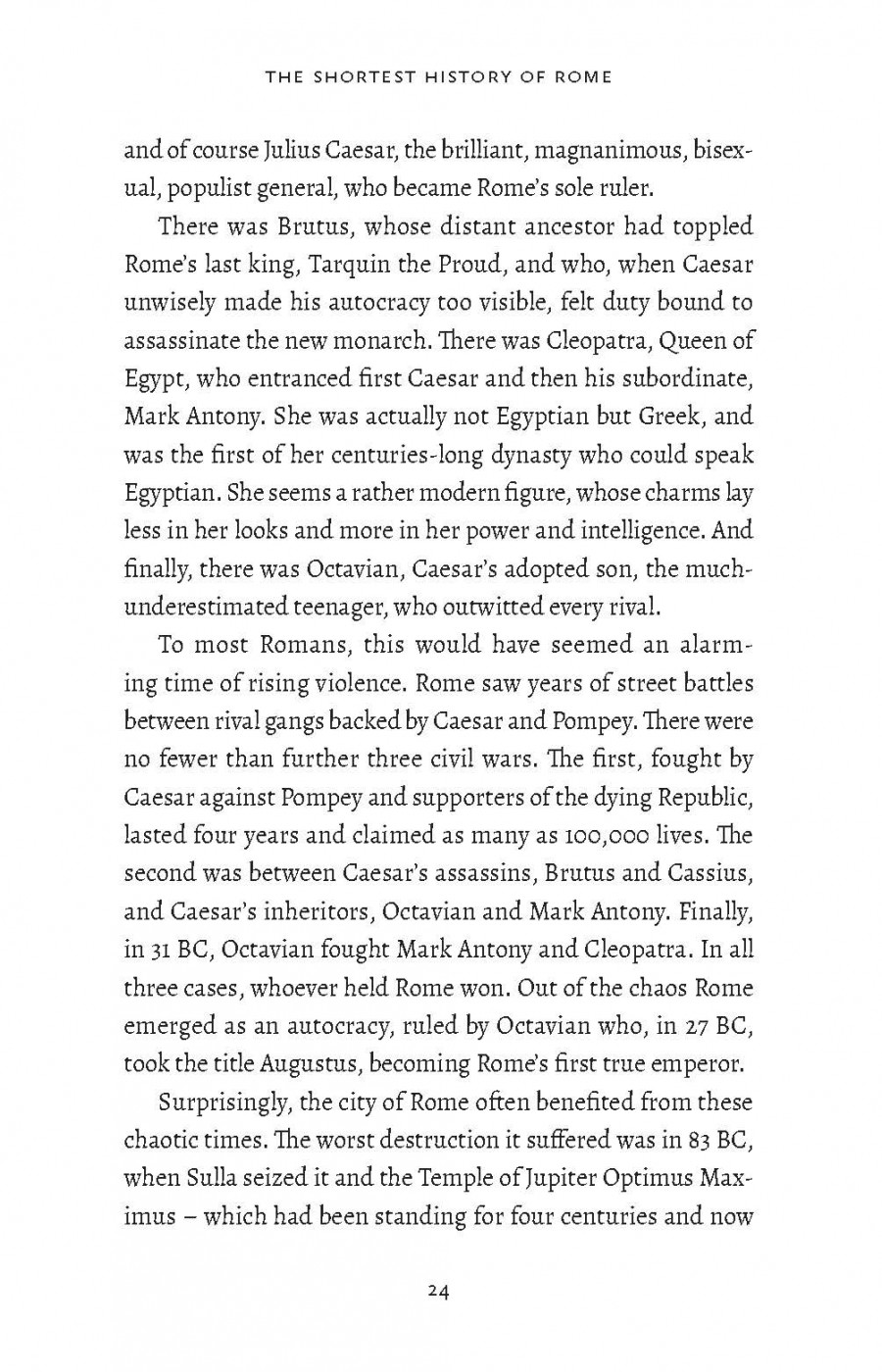 The Shortest History of Rome