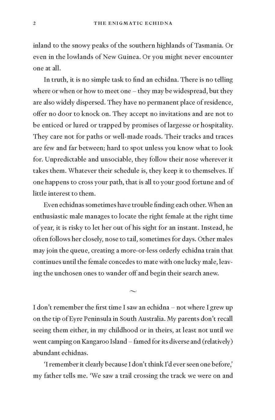 The Enigmatic Echidna
